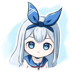 Chibi, Bust Up, Full Render, Simple BG